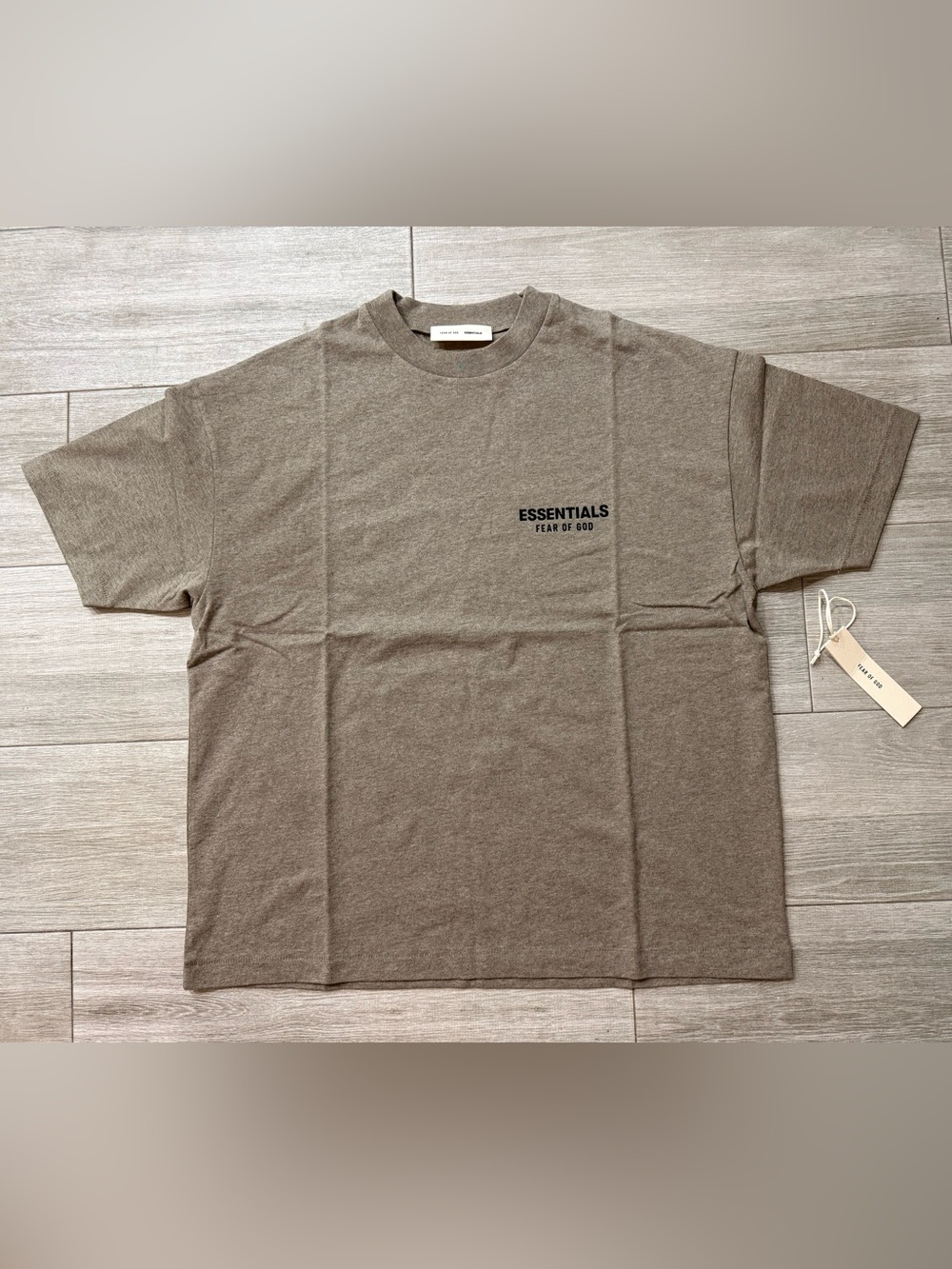 Fear of God Essentials SS25 Classic Fit Tee 125AS254191F Homestead Heather Large